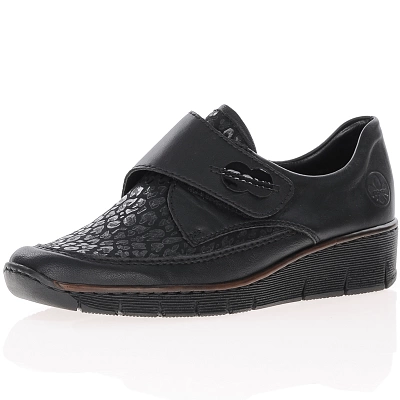 Rieker - Velcro Strap Shoes Black - 537C0-00 1