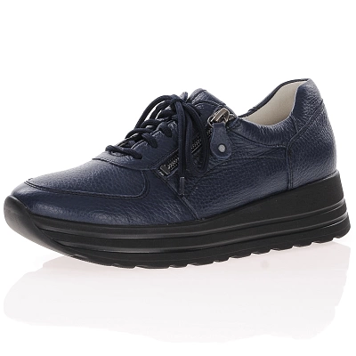 Waldlaufer - Lace Up Platform Shoes Navy - 758009 1