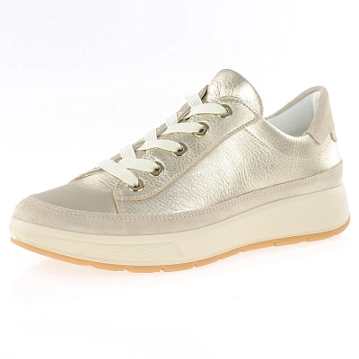 Ara - Roma Lace Up Trainers Gold - 54311 1
