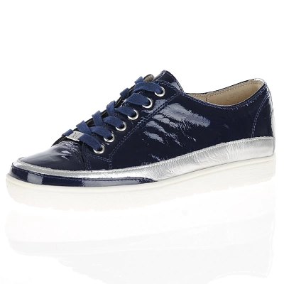 Caprice - Patent Leather Trainers Navy - 23654 1