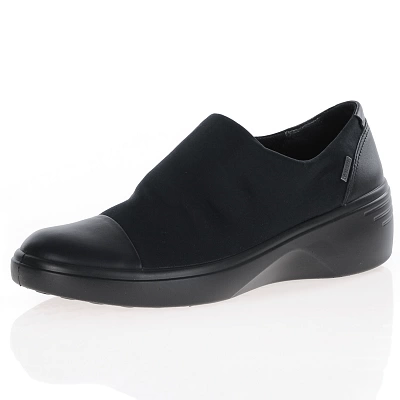 Ecco - Waterproof Soft 7 Wedge Shoe Black - 470913 1