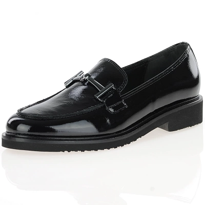 Gabor - Flat Leather Loafers Black - 211.97 1