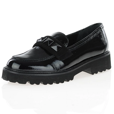 Gabor - Slip On Patent Loafers Black - 243.97 1