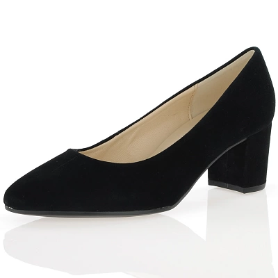 Gabor - Block Heeled Court Shoes Black - 450.17 1