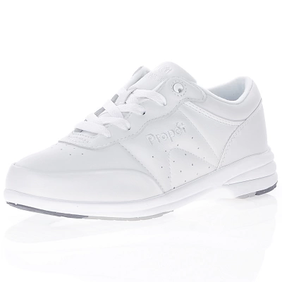 Propet - White Leather Shoes - W3840 1