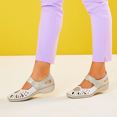 Rieker - Mary Jane Shoes Silver - 41368-80 1