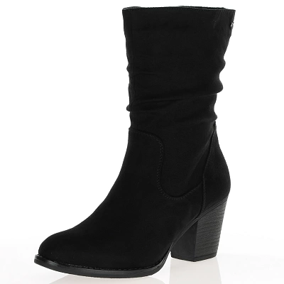 Susst - Emmy Block Heel Slouch Boots, Black 1