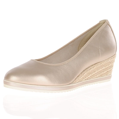 Tamaris - Vegan Wedge Shoes Pearl Gold - 22305 1
