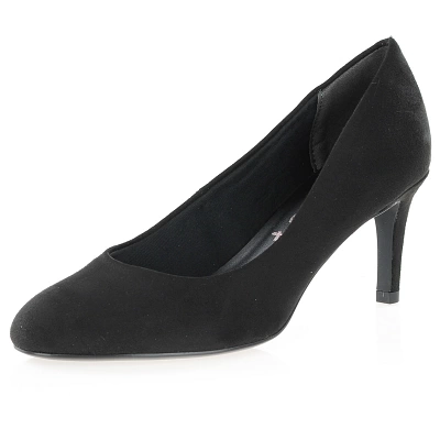 Tamaris - Vegan Heeled Court Shoes Black - 22416 1