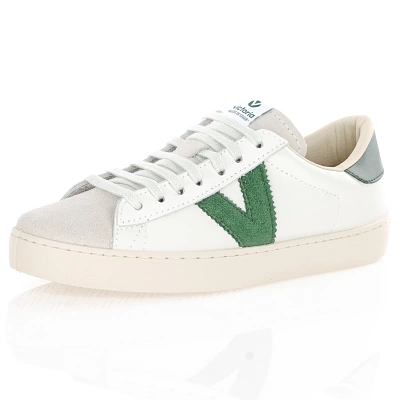 Victoria - Berlin Laced Trainers Off-White / Green - 1126142 1