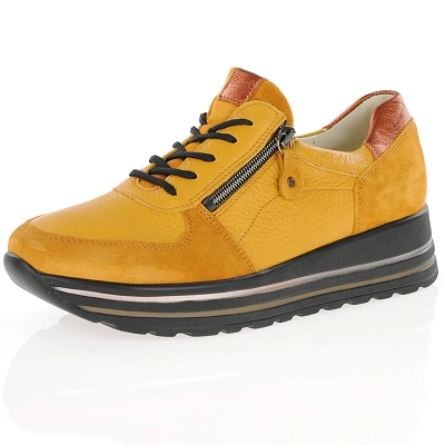 Waldlaufer - Lace Up Platform Shoes Amber - 758009 1